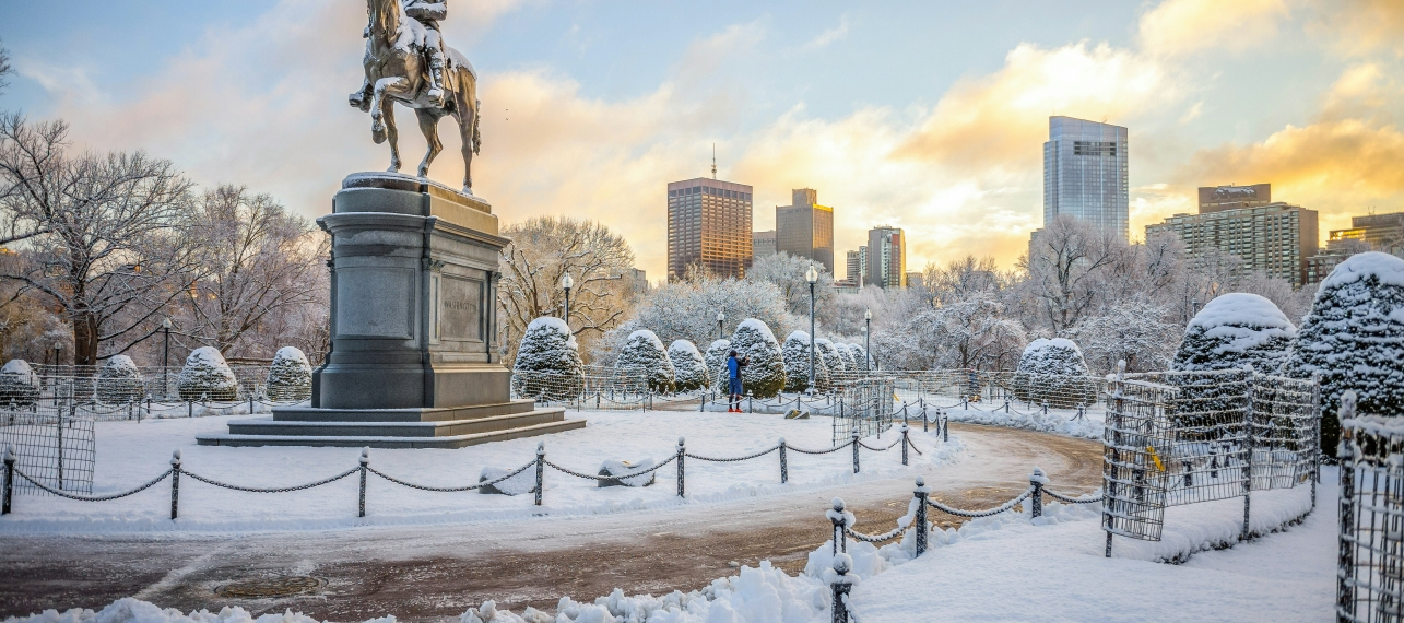 Boston Common Winter Season