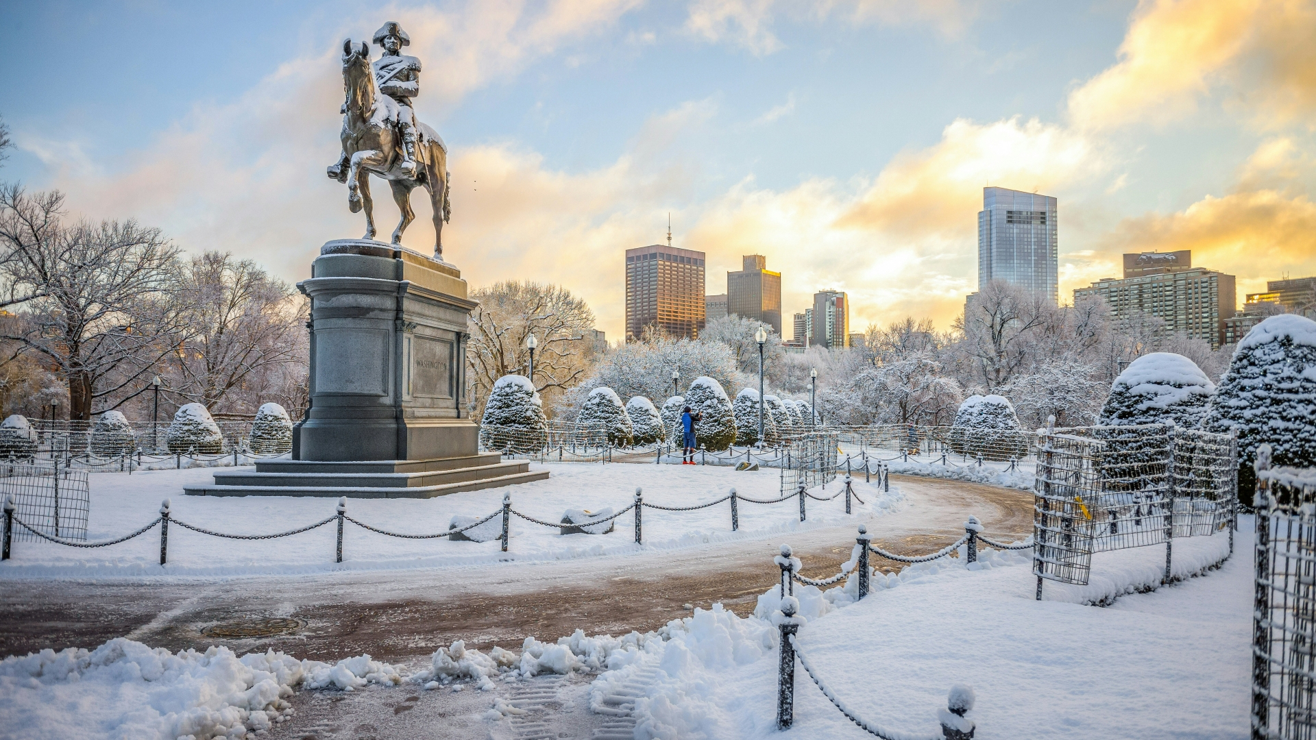 Boston Common Winter Season