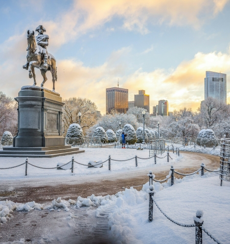 Boston Common Winter Season